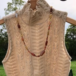 Cream Knit Vest